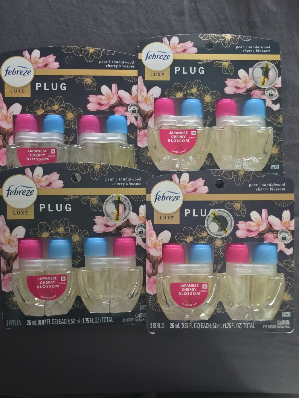 Febreze Luxe Plug-In Refills in Pink and Blue - Japanese Cherry Blossom